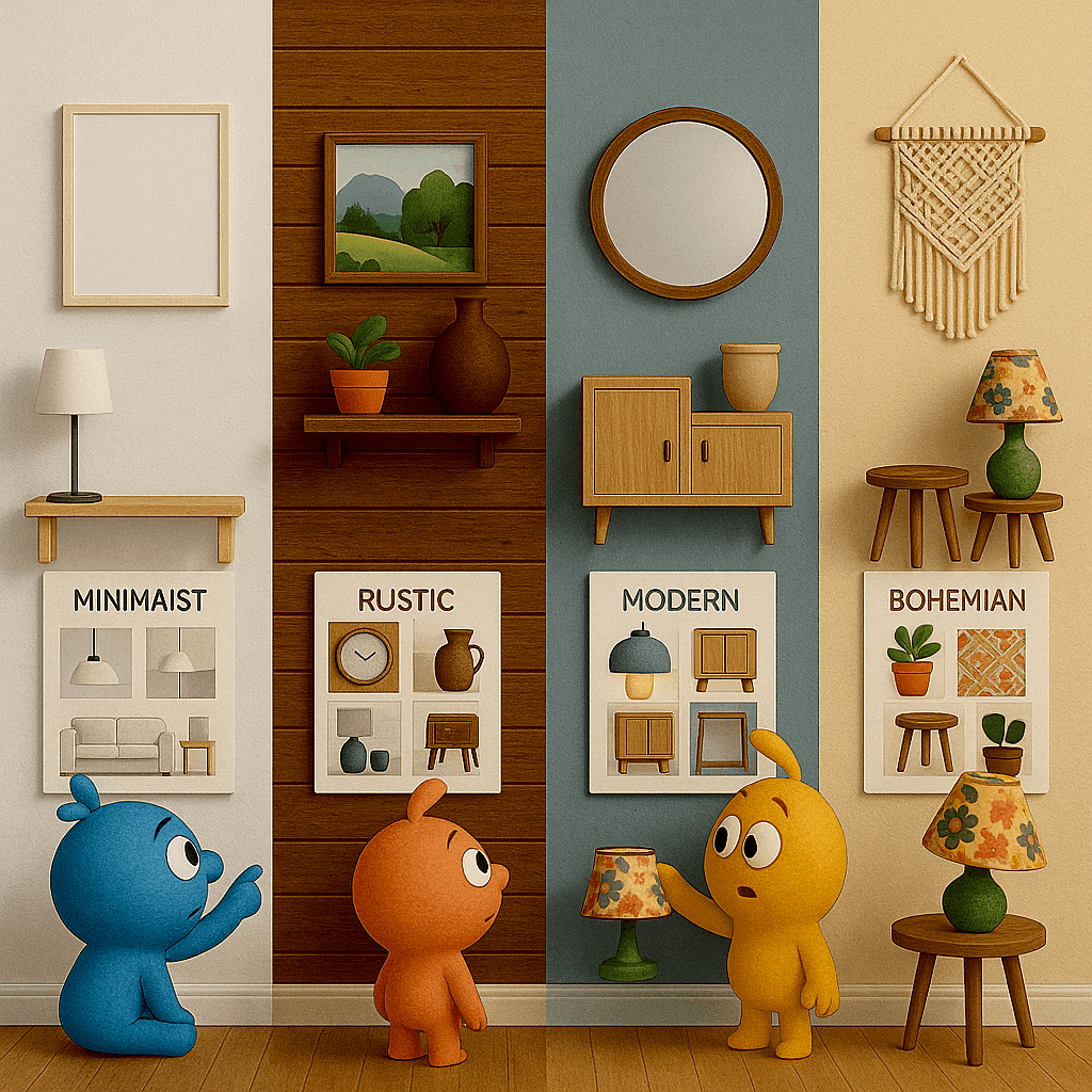 Duvar Dekorasyonu İçin İlham Veren Fikirler: Tablolar, Raflar, Çerçeveler ve 3D Önerilerle Evinizi Güzelleştirin