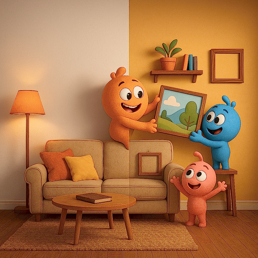 Duvar Dekorasyonu İçin İlham Veren Fikirler: Tablolar, Raflar, Çerçeveler ve 3D Önerilerle Evinizi Güzelleştirin